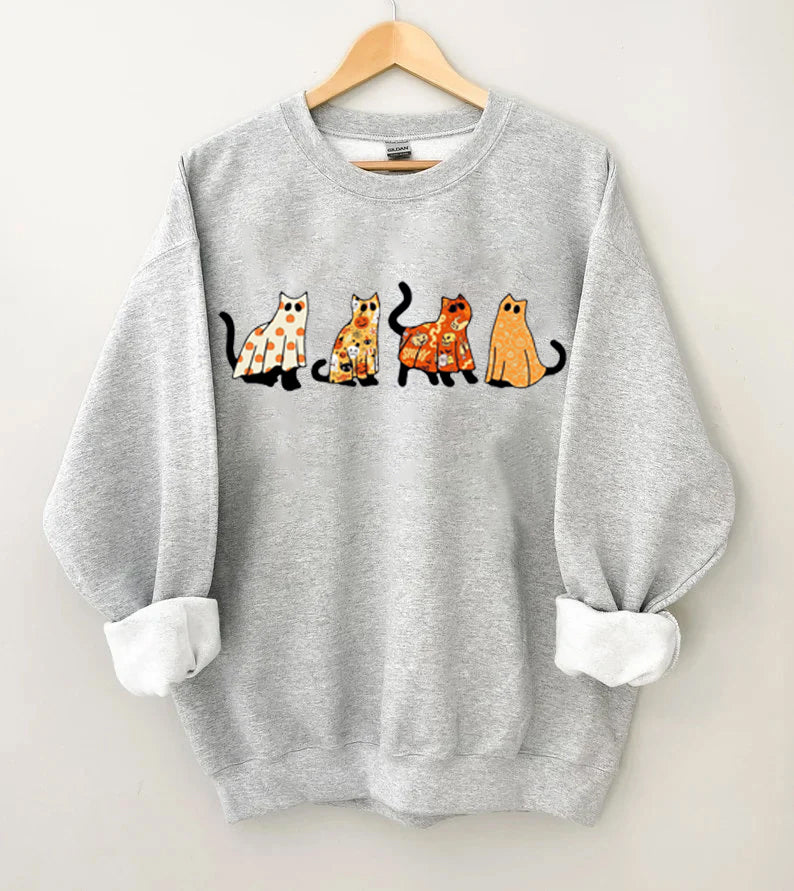 Funny Halloween Cat Sweatshirt