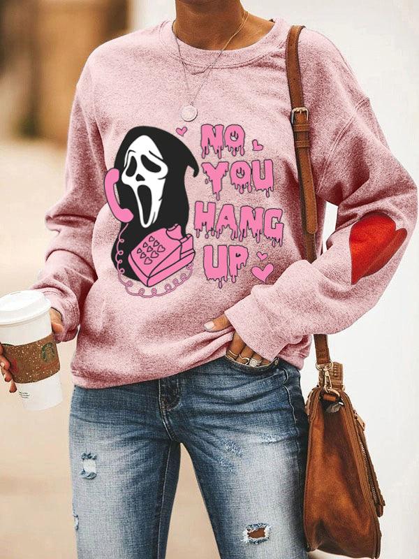 No You Hang Up Cute Halloween Sweatshirt - prettyspeach