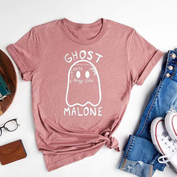 Ghost Malone Spooky Casual T-Shirt - prettyspeach