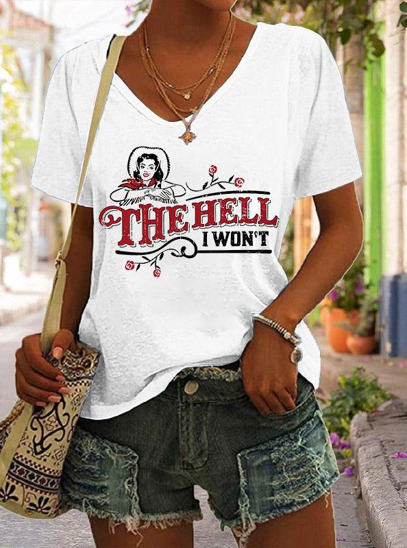 The Hell I Won't Comfort  Cotton T-Shirts - prettyspeach