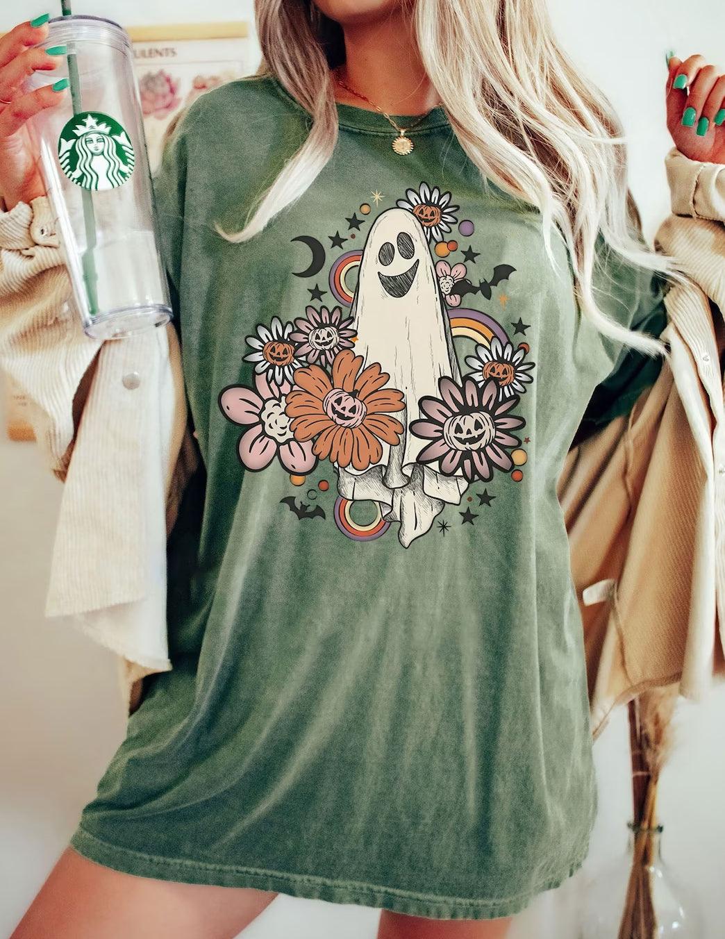 Halloween Party Ghost T-Shirt - prettyspeach