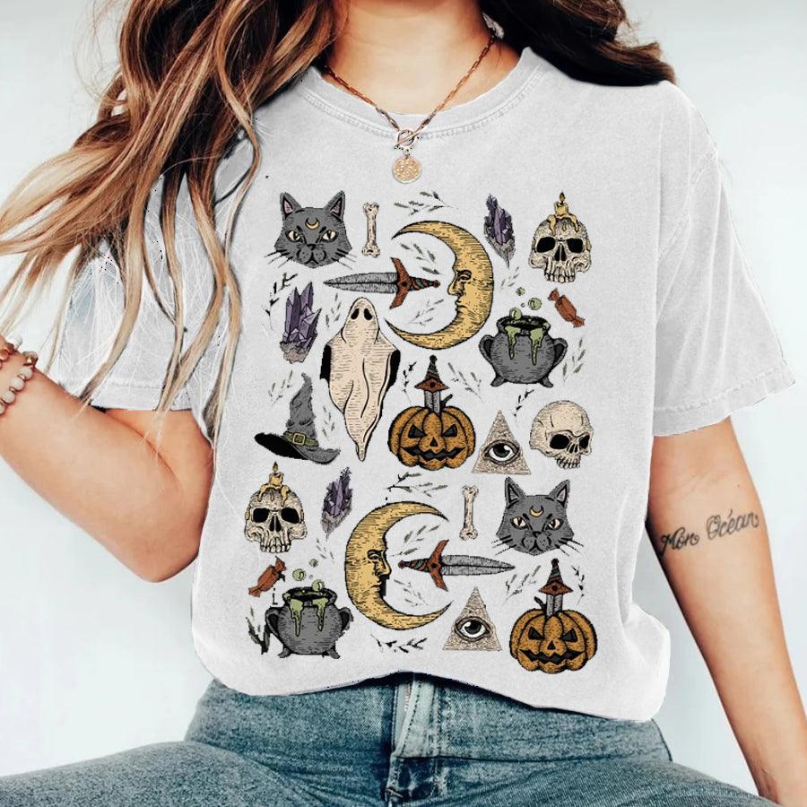 Vintage Halloween Bad Witch T-Shirt - prettyspeach